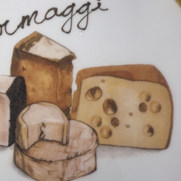 Ceramics Cuore Made in Italy Formaggi 9" Cheese Serving Plate - Picture 8 of 8